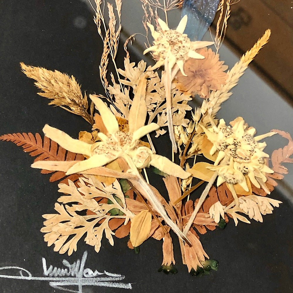 Cadre de fleurs séchées