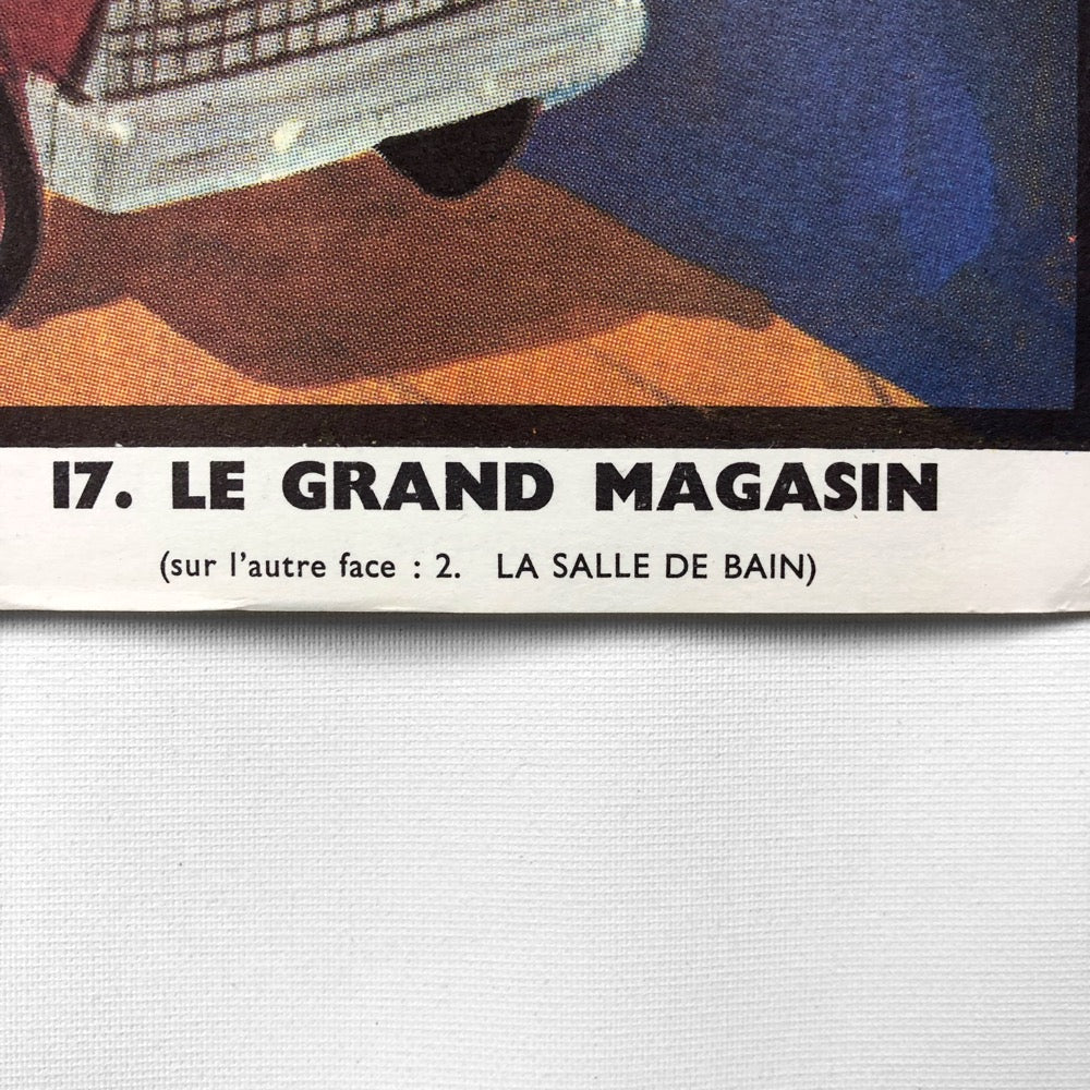 Tableau pédagogique "LA SALLE DE BAIN" et "LE GRAND MAGASIN"