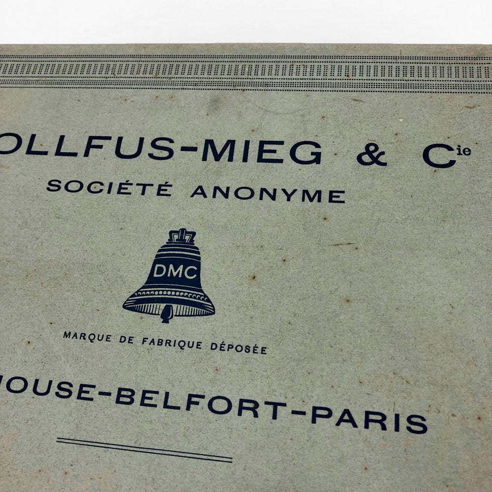 Boîte de fil retors pour tricot Dollfus-Mieg années 40/50