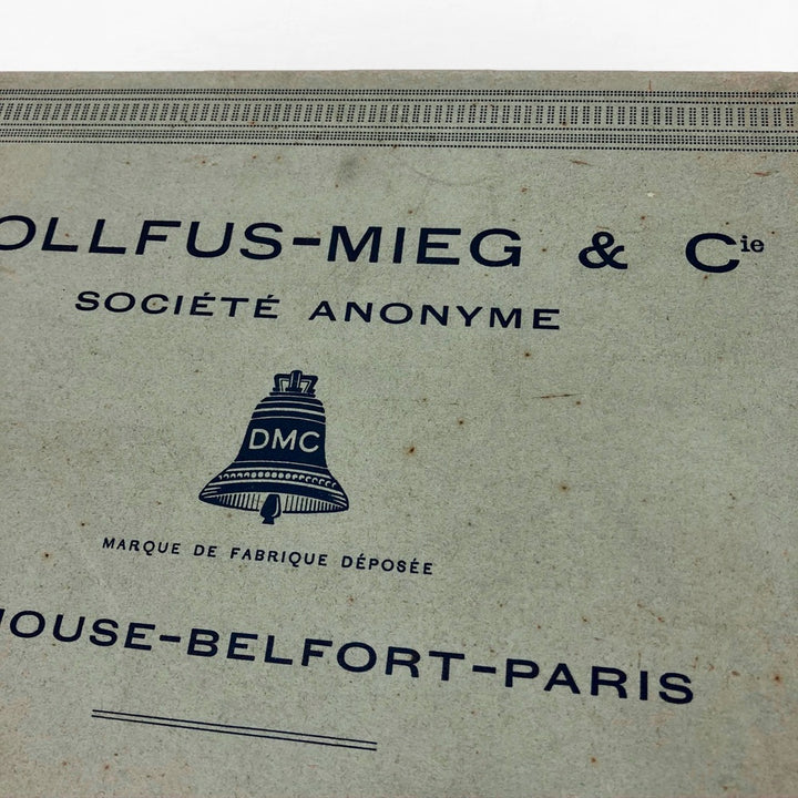 Boîte de fil retors pour tricot Dollfus-Mieg années 40/50