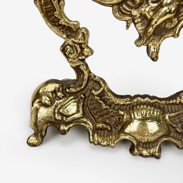 Miroir psyché en laiton de style baroque