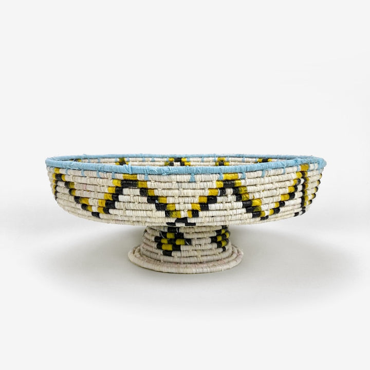 Coupelle en raphia multicolore
