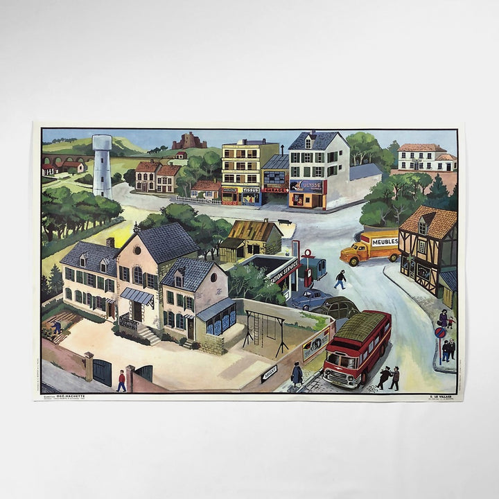 Tableau pédagogique "LE VILLAGE" et "LE PRINTEMPS"