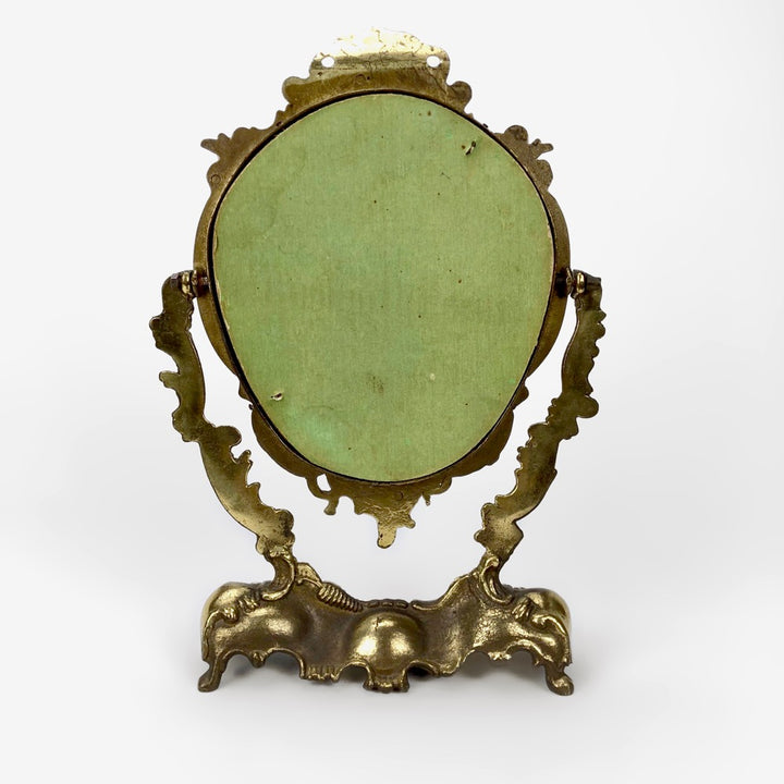 Miroir psyché en laiton de style baroque