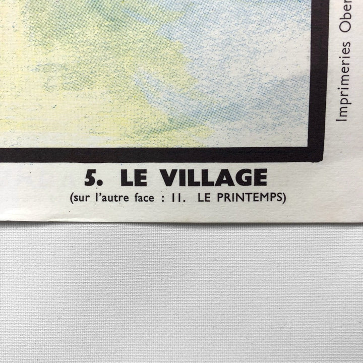 Tableau pédagogique "LE VILLAGE" et "LE PRINTEMPS"