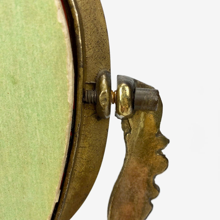 Miroir psyché en laiton de style baroque