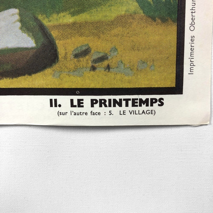 Tableau pédagogique "LE VILLAGE" et "LE PRINTEMPS"