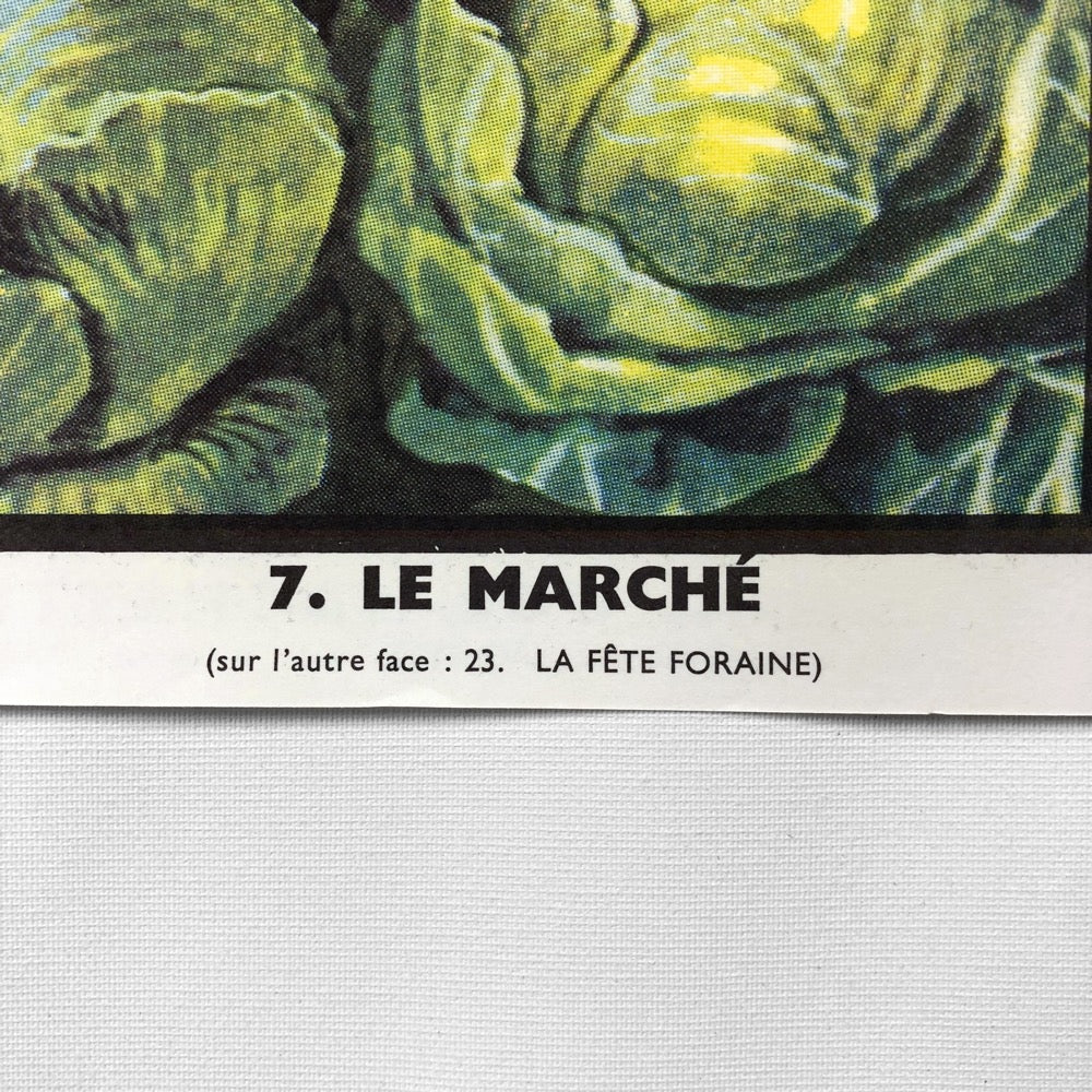 Tableau pédagogique "LE MARCHÉ" et "LA FÊTE FORAINE"