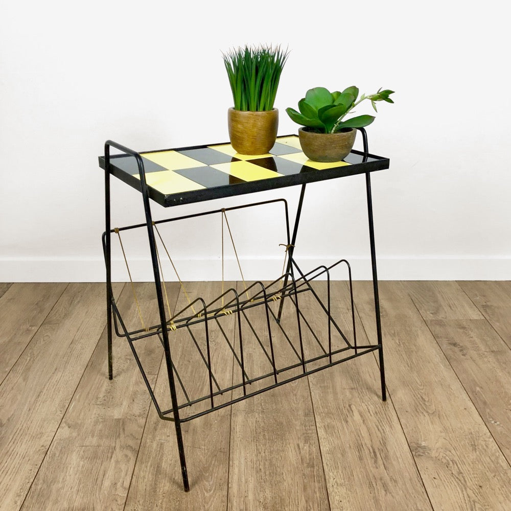 Table d'appoint, porte-revues Rockabilly