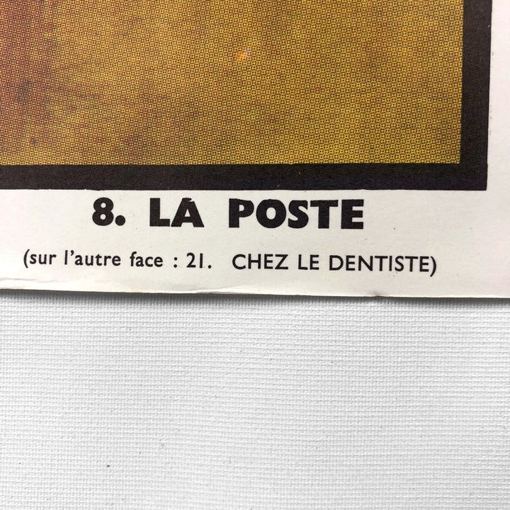 Tableau pédagogique "LA POSTE" et "CHEZ LE DENTISTE"