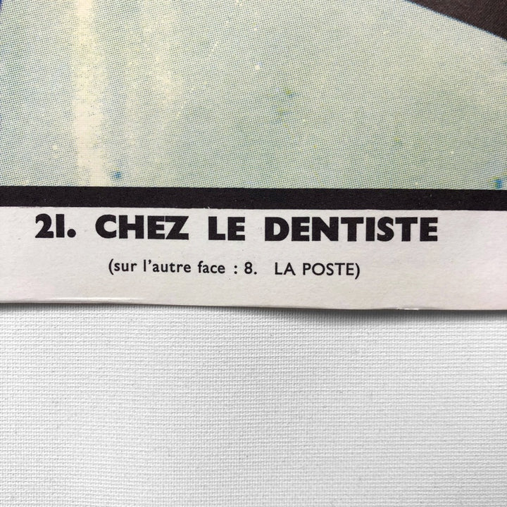 Tableau pédagogique "LA POSTE" et "CHEZ LE DENTISTE"