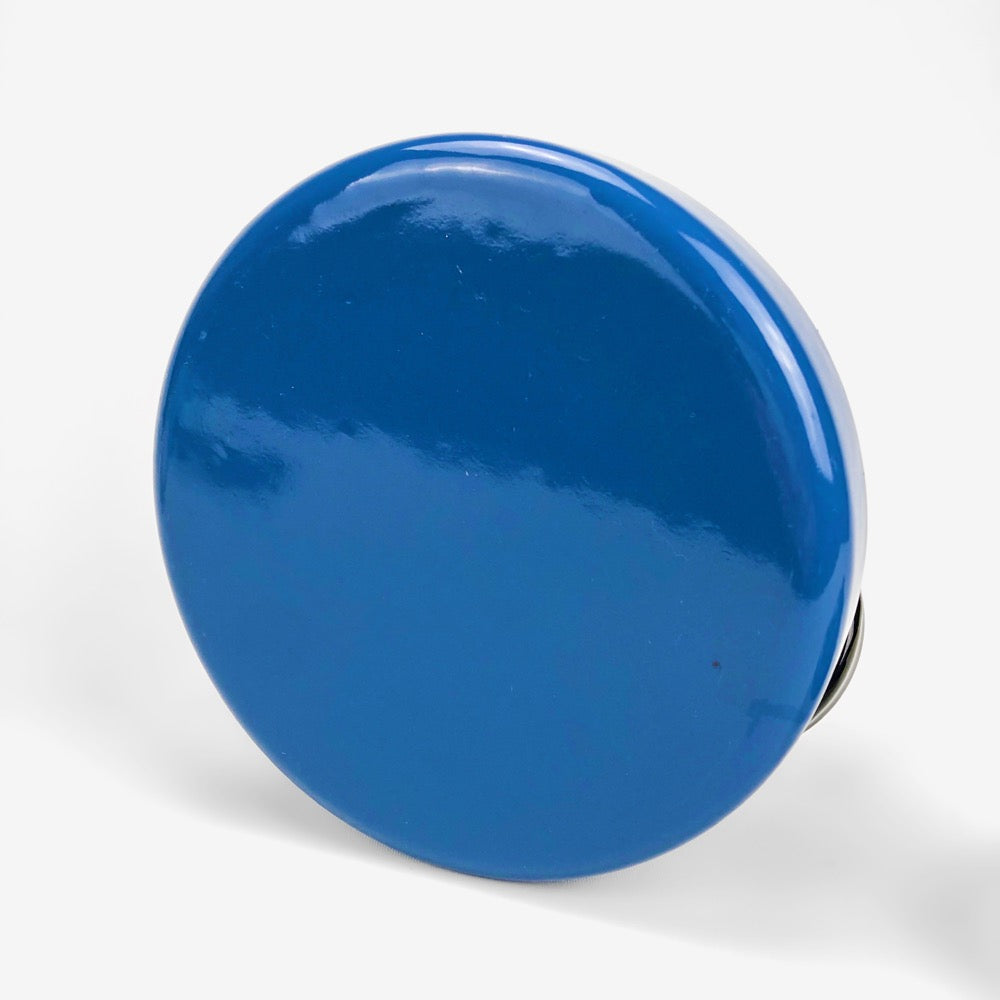 Bouilloire en tôle émaillée bleu cobalt