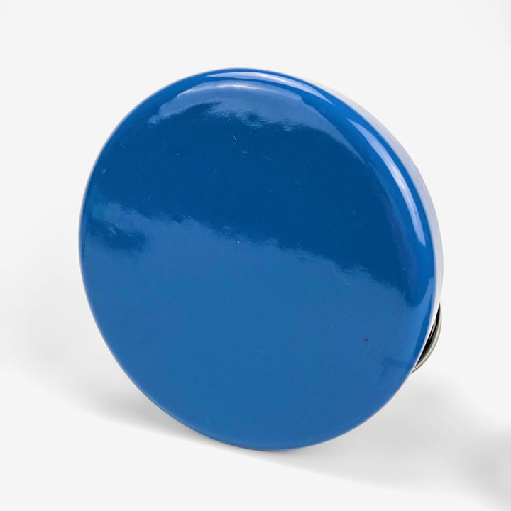 Bouilloire en tôle émaillée bleu cobalt