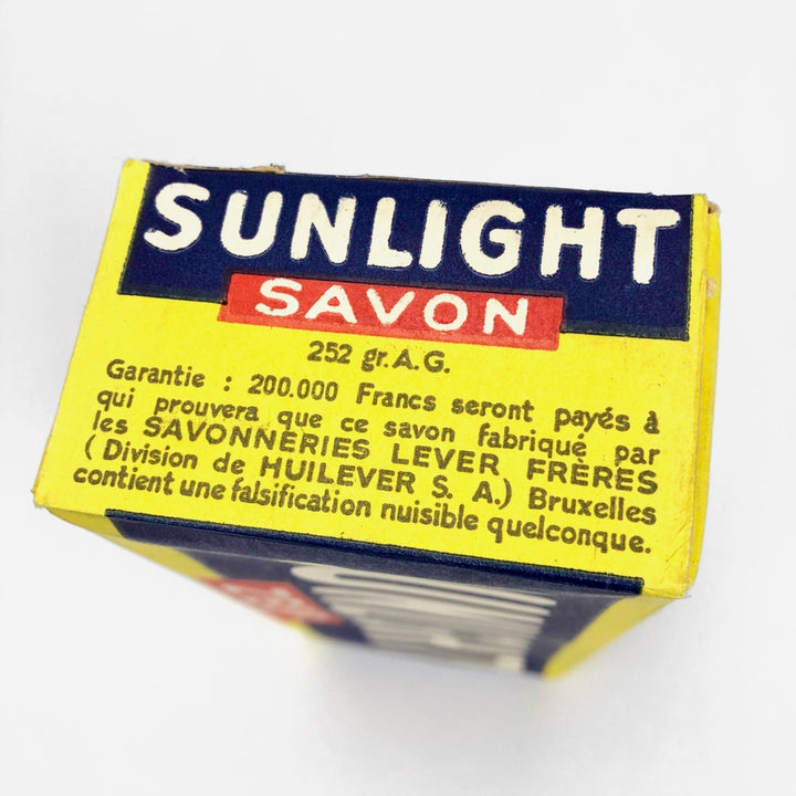 Savons Sunlight Zeep dans leur emballage