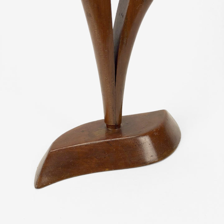 Grande biche sculptée scandinave années 50
