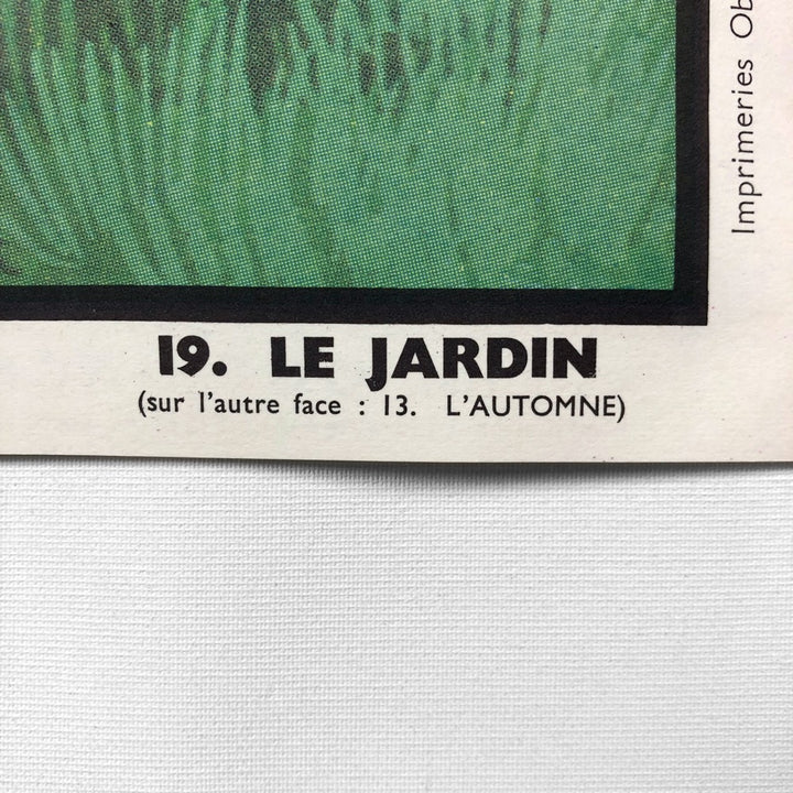 Tableau pédagogique "L'AUTOMNE" et "LE JARDIN"