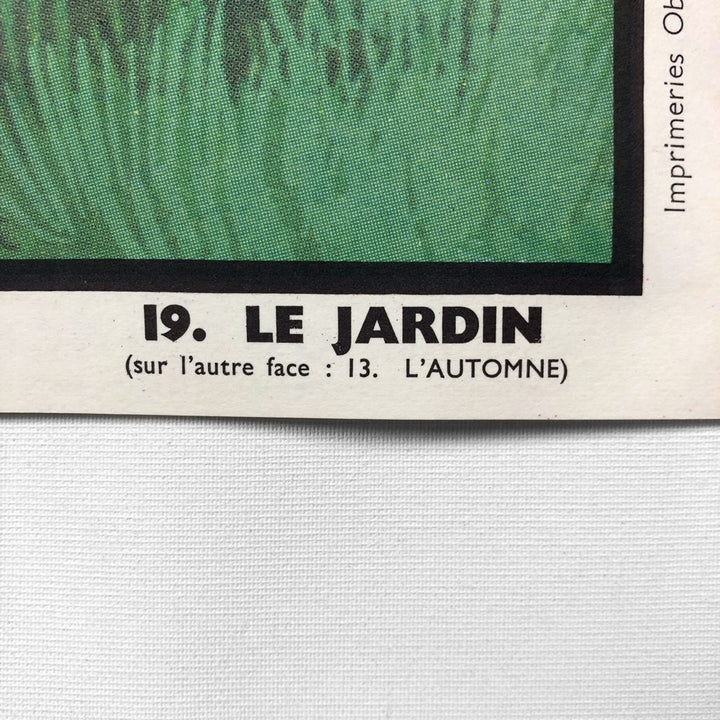 Tableau pédagogique "L'AUTOMNE" et "LE JARDIN"