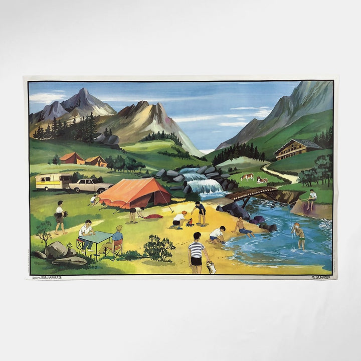 Tableau pédagogique "LE CAMPING" et "L'HIVER"