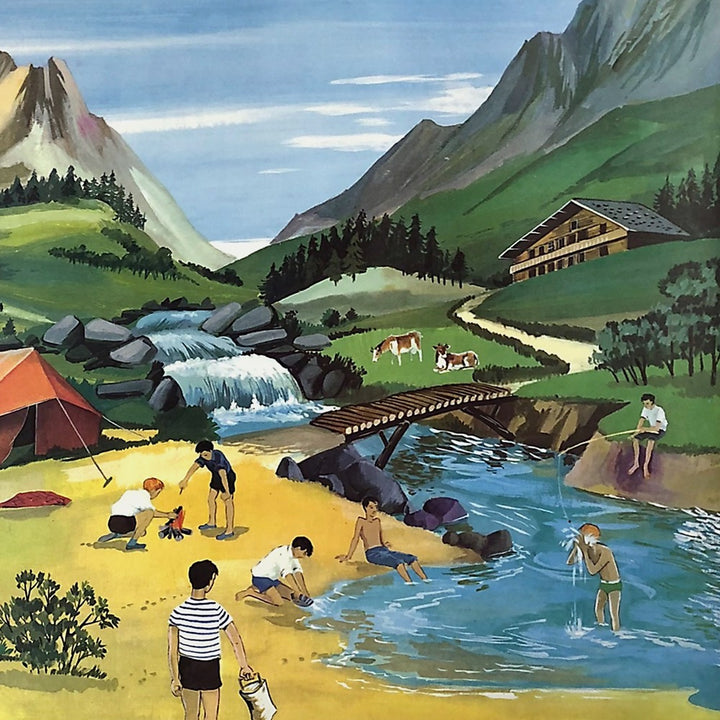 Tableau pédagogique "LE CAMPING" et "L'HIVER"