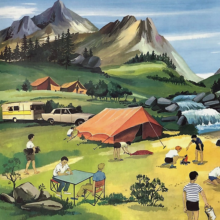 Tableau pédagogique "LE CAMPING" et "L'HIVER"