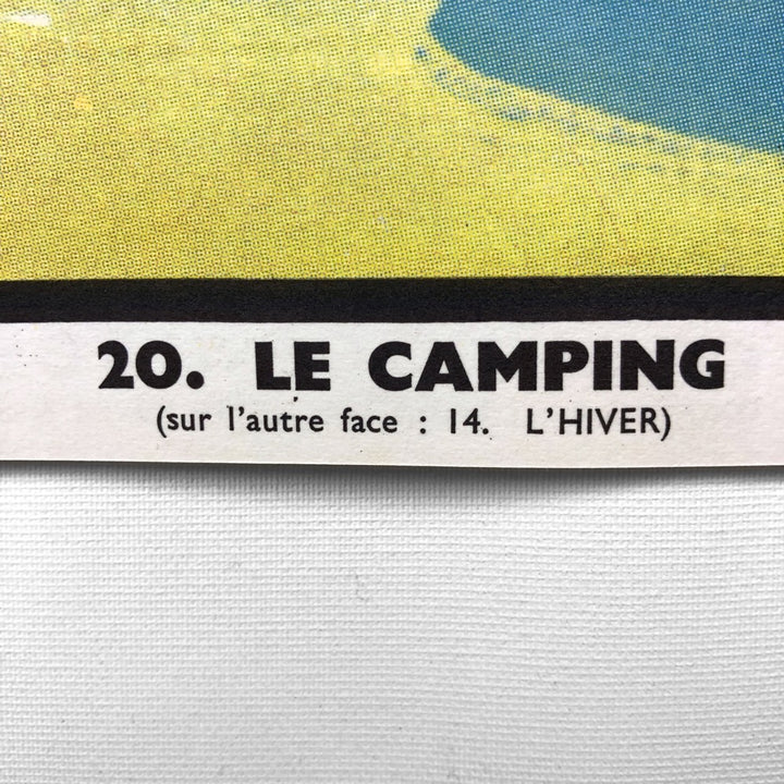 Tableau pédagogique "LE CAMPING" et "L'HIVER"