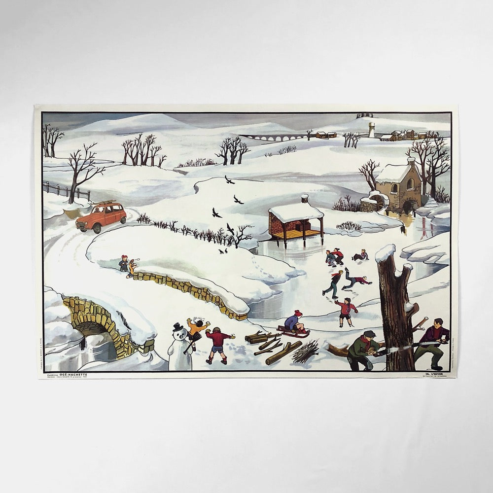 Tableau pédagogique "LE CAMPING" et "L'HIVER"
