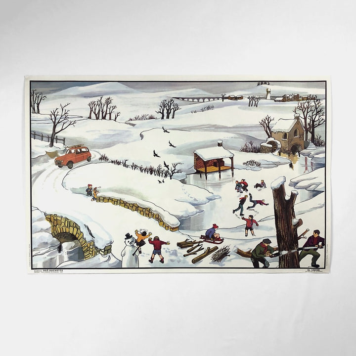 Tableau pédagogique "LE CAMPING" et "L'HIVER"