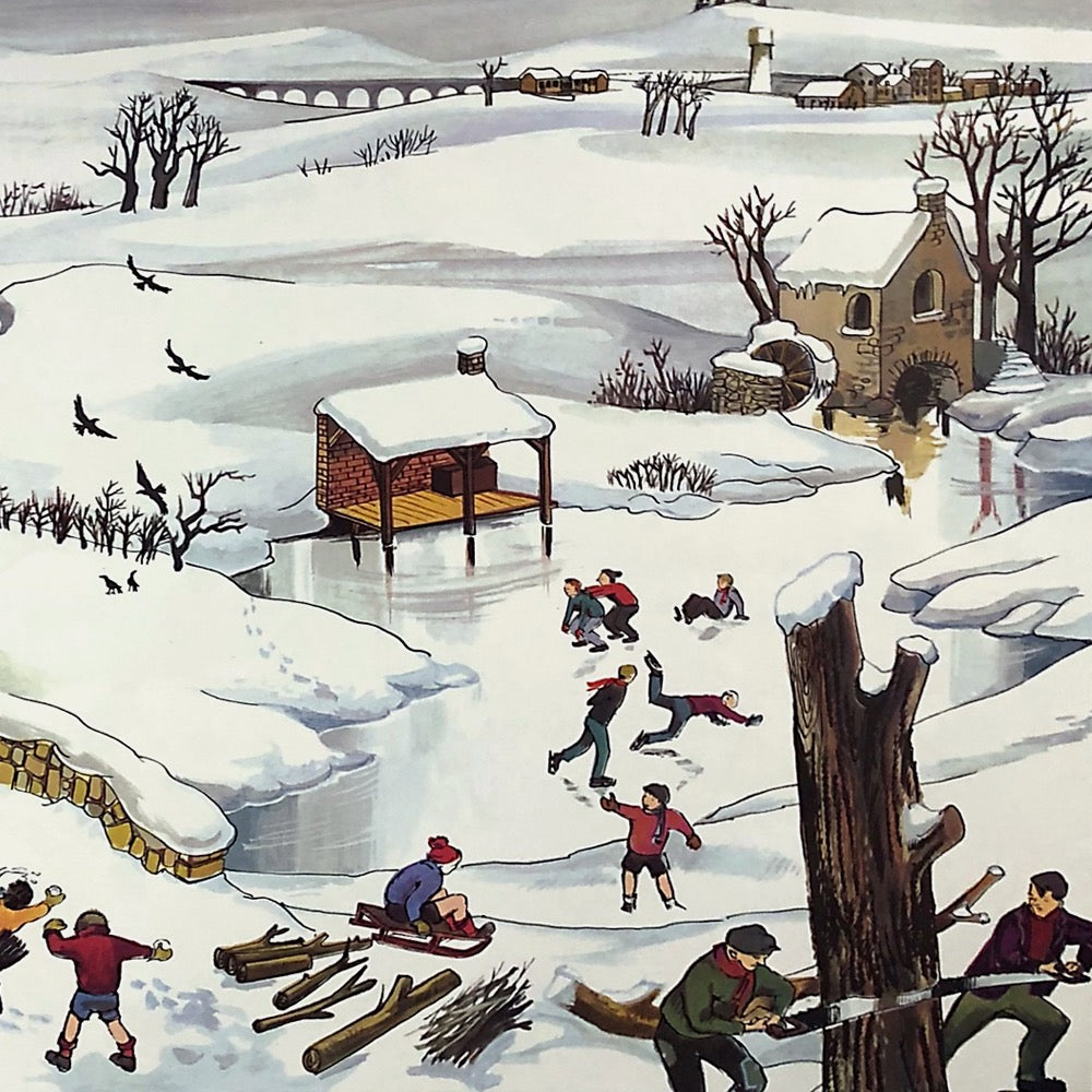 Tableau pédagogique "LE CAMPING" et "L'HIVER"