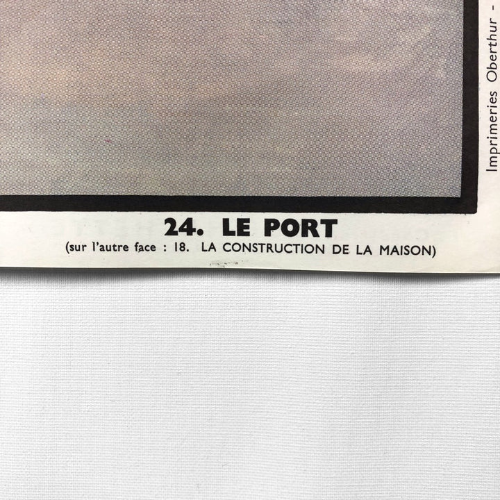 Tableau pédagogique "LE PORT" et "LA CONSTRUCTION DE LA MAISON"