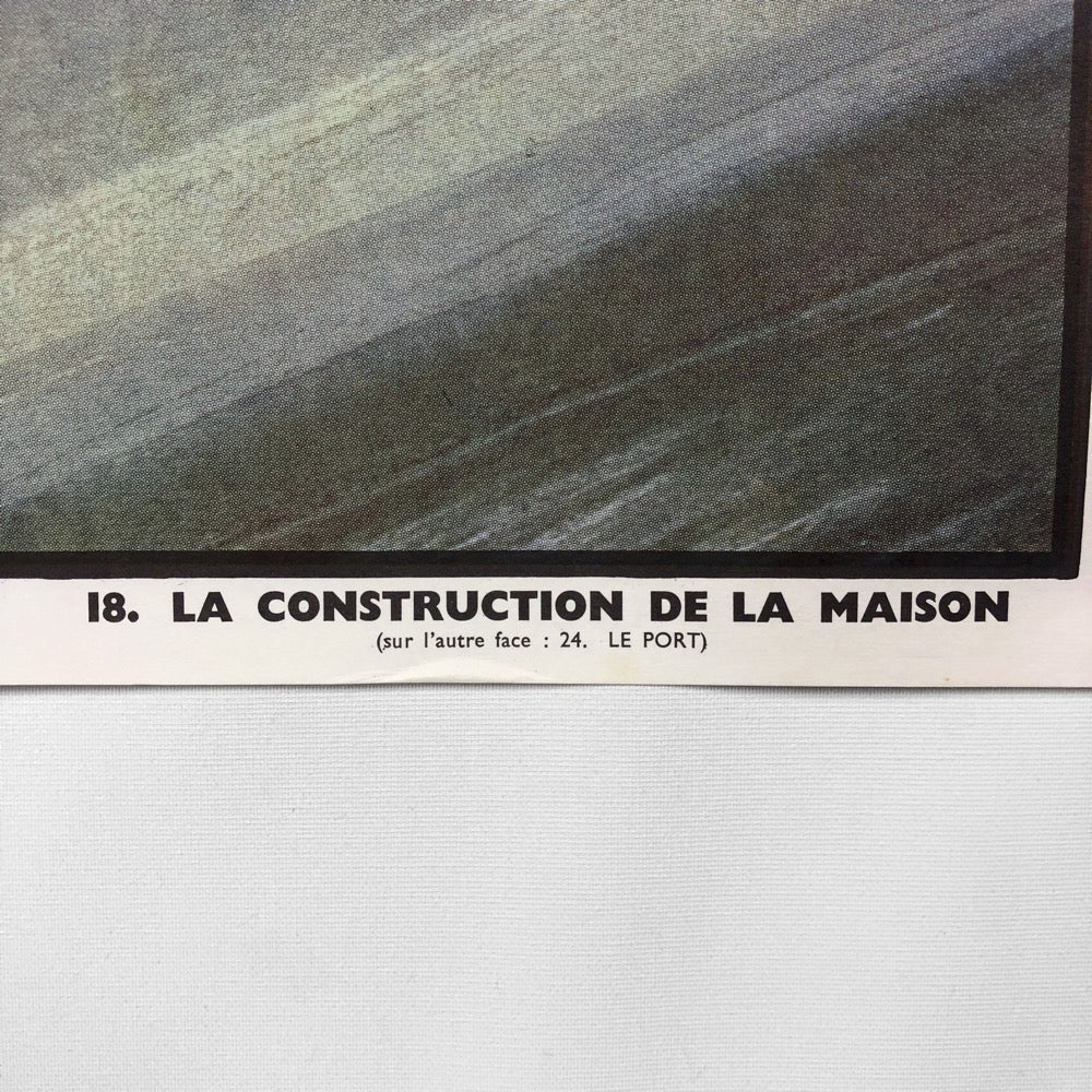 Tableau pédagogique "LE PORT" et "LA CONSTRUCTION DE LA MAISON"