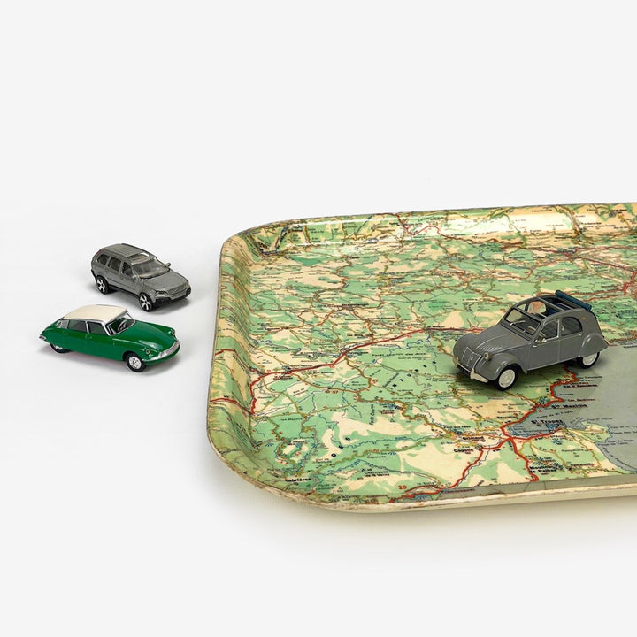 Plateau en fibre de verre des années 50