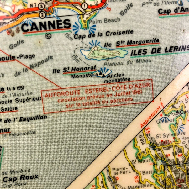 Plateau en fibre de verre des années 50