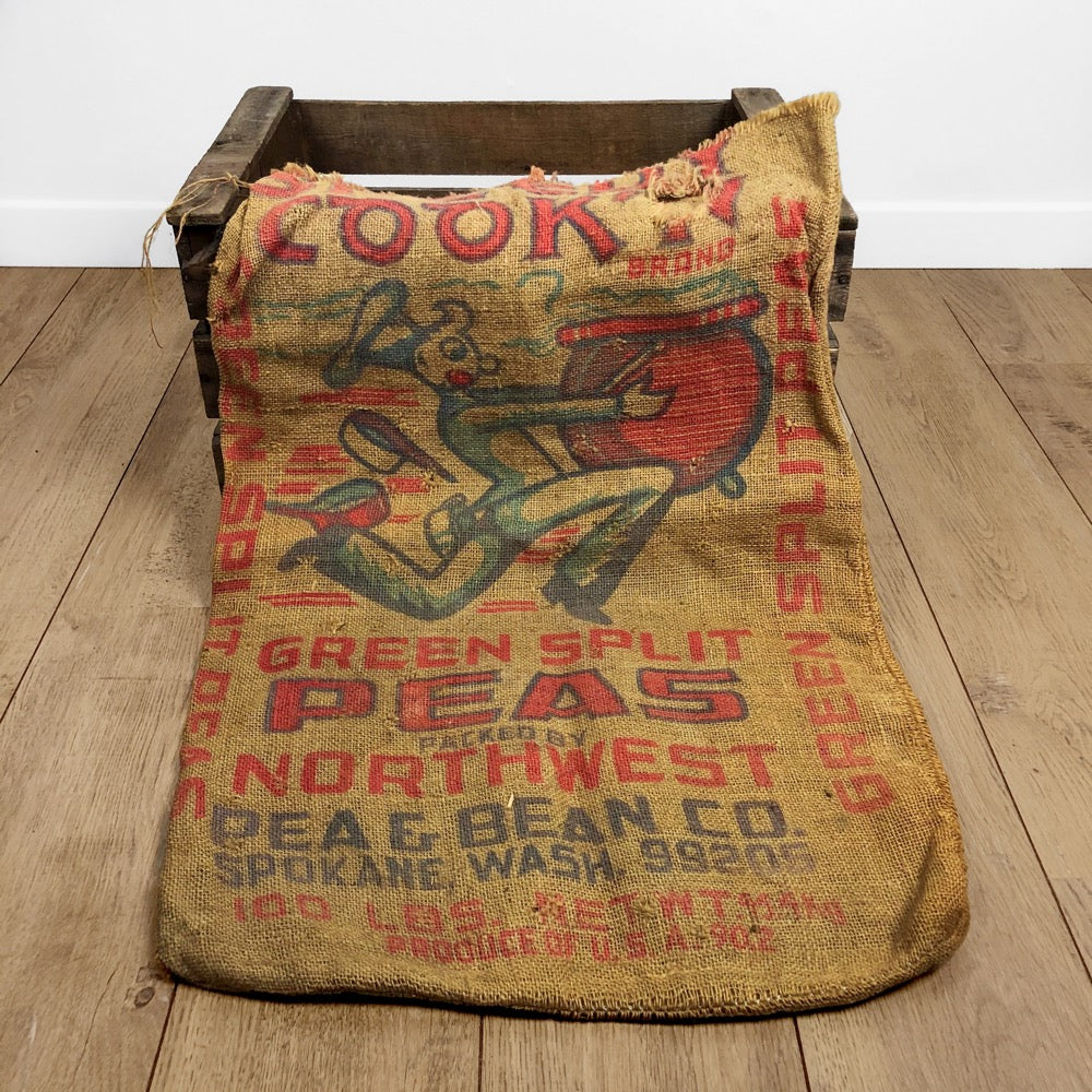 Sac en toile de jute vintage Speedy cook'n USA