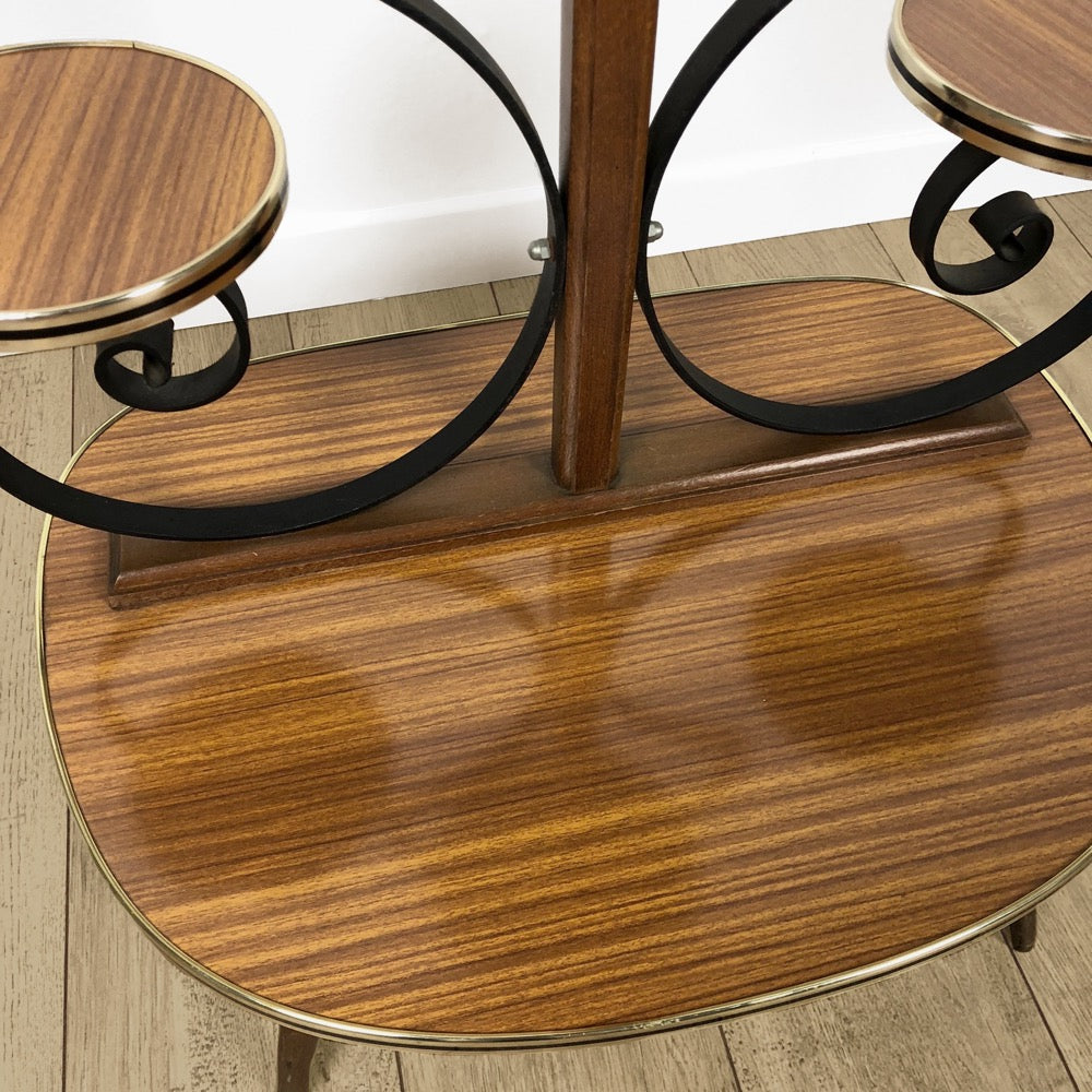 Porte-plantes Formica imitation bois