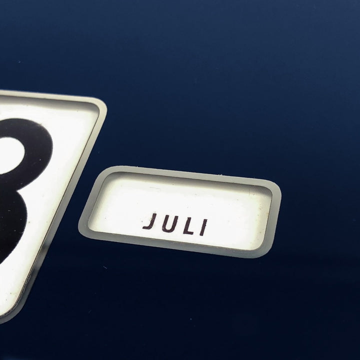 Calendrier perpétuel publicitaire allemand en verre