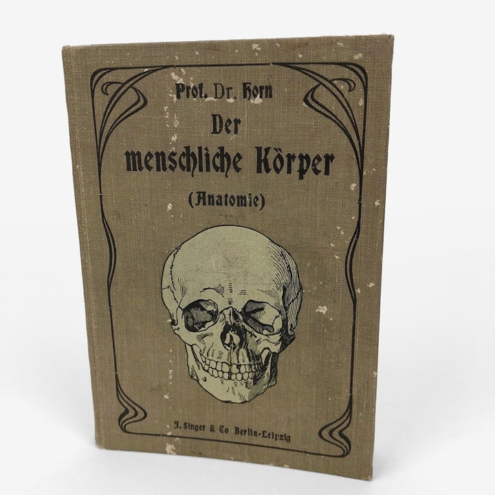 Livre d'anatomie des années 1900 Allemagne