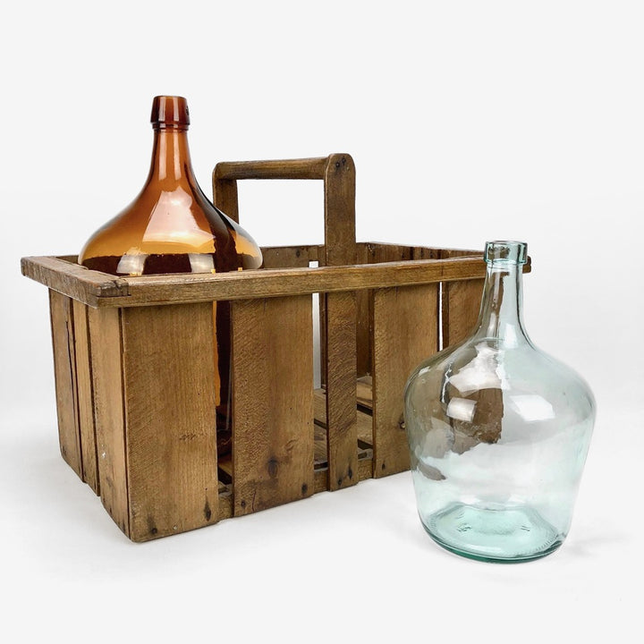 Ancien panier de récolte en bois