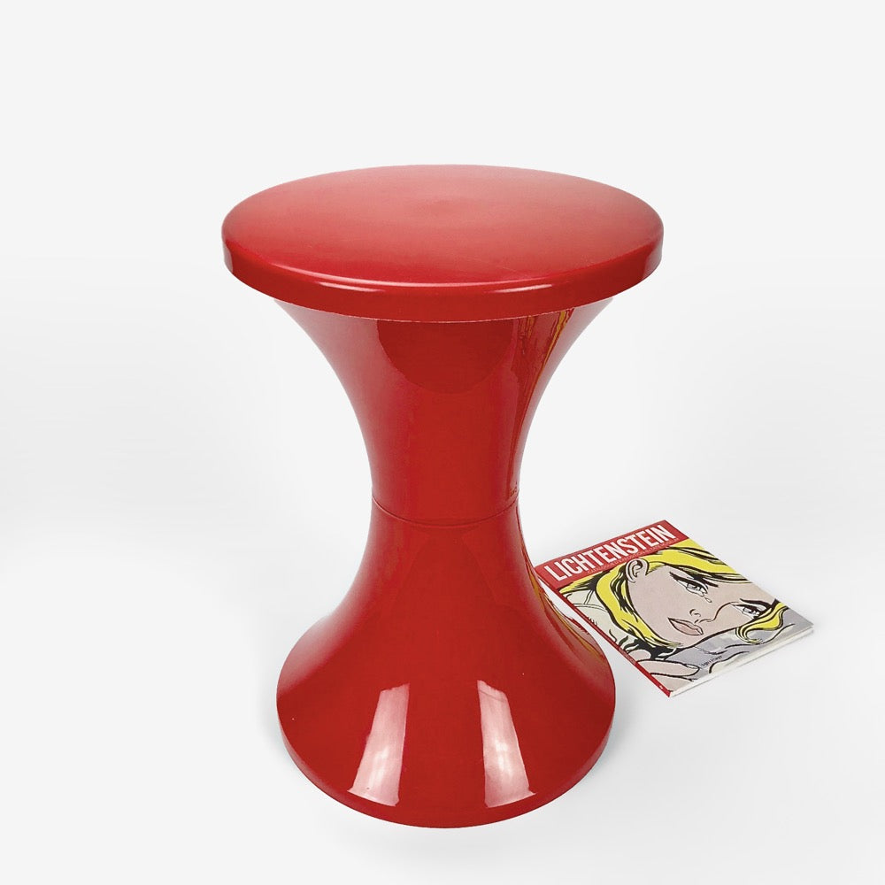 Tabouret plastique Tam Tam rouge