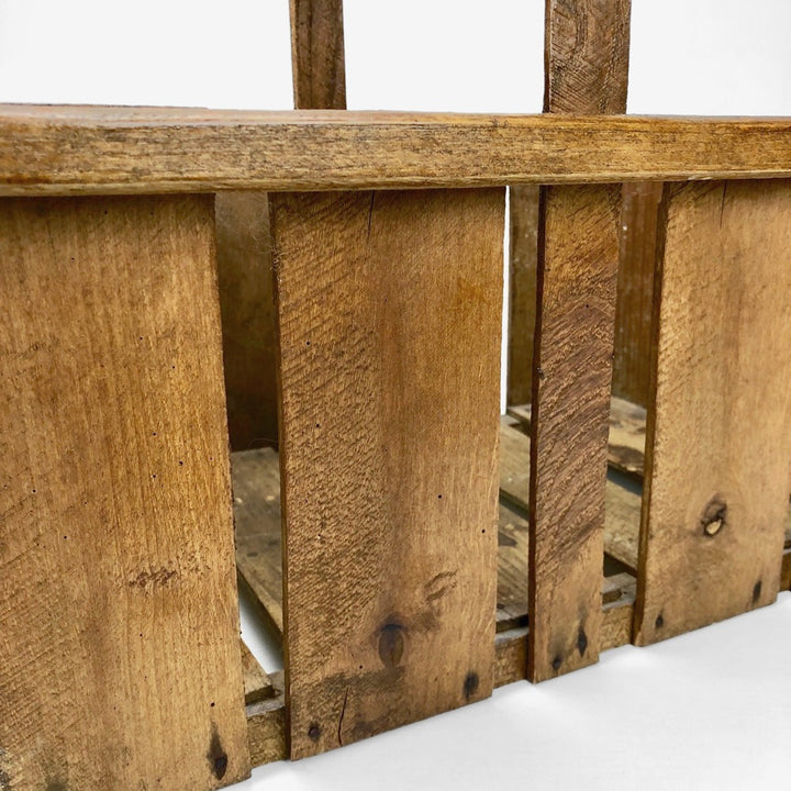 Ancien panier de récolte en bois