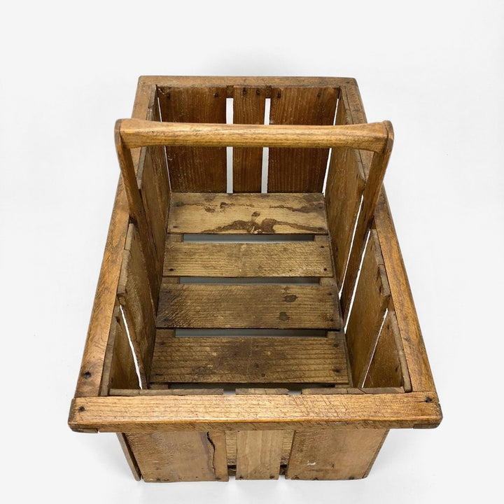 Ancien panier de récolte en bois