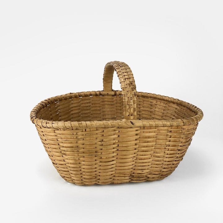 Panier de récolte en éclisse d'osier
