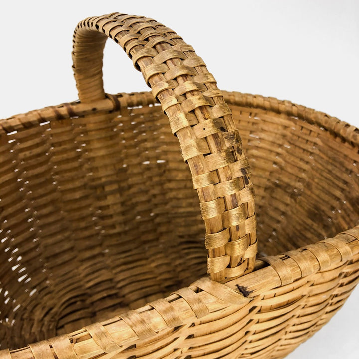 Panier de récolte en éclisse d'osier