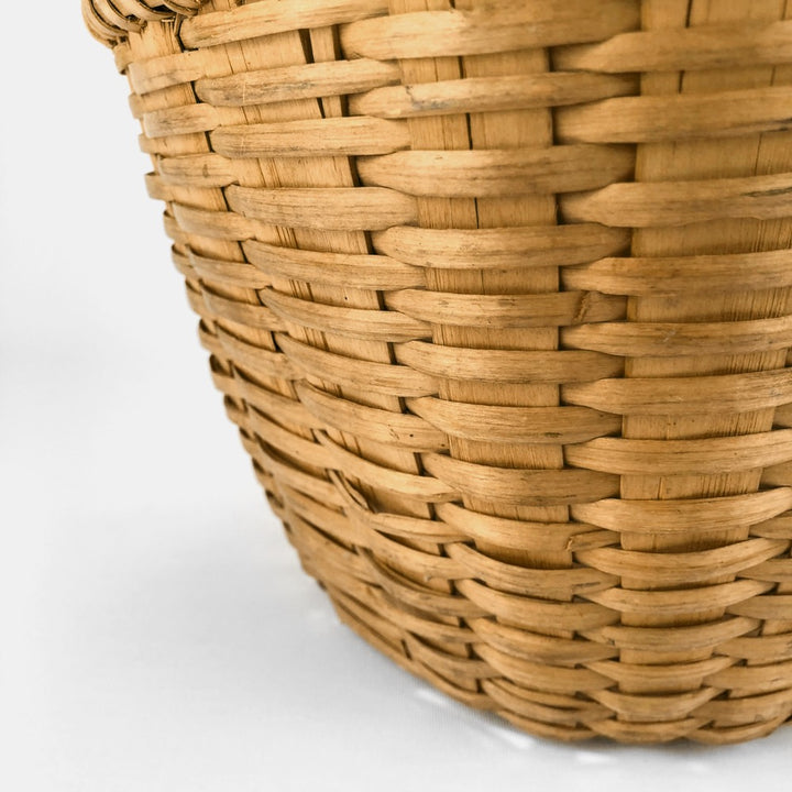 Panier de récolte en éclisse d'osier