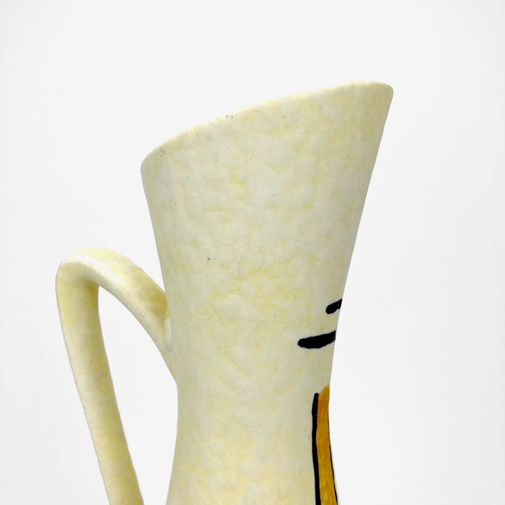 Vase asymétrique graphique Mid-Century