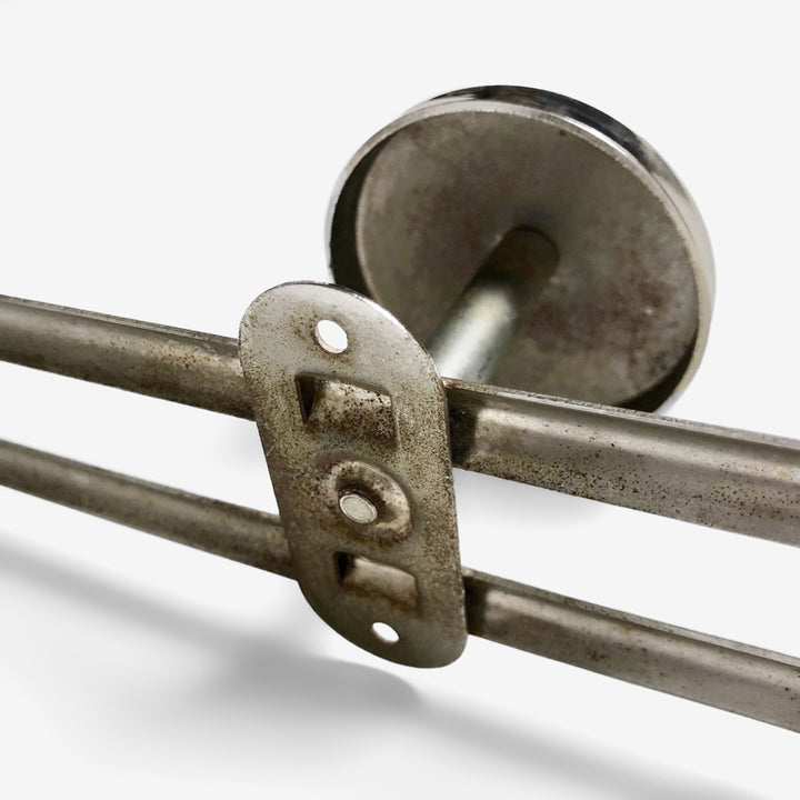 Porte-manteaux vintage 3 patères chromées