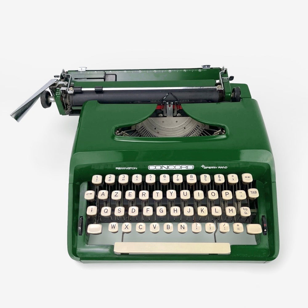 Machine à écrire Remington Concord vert anglais