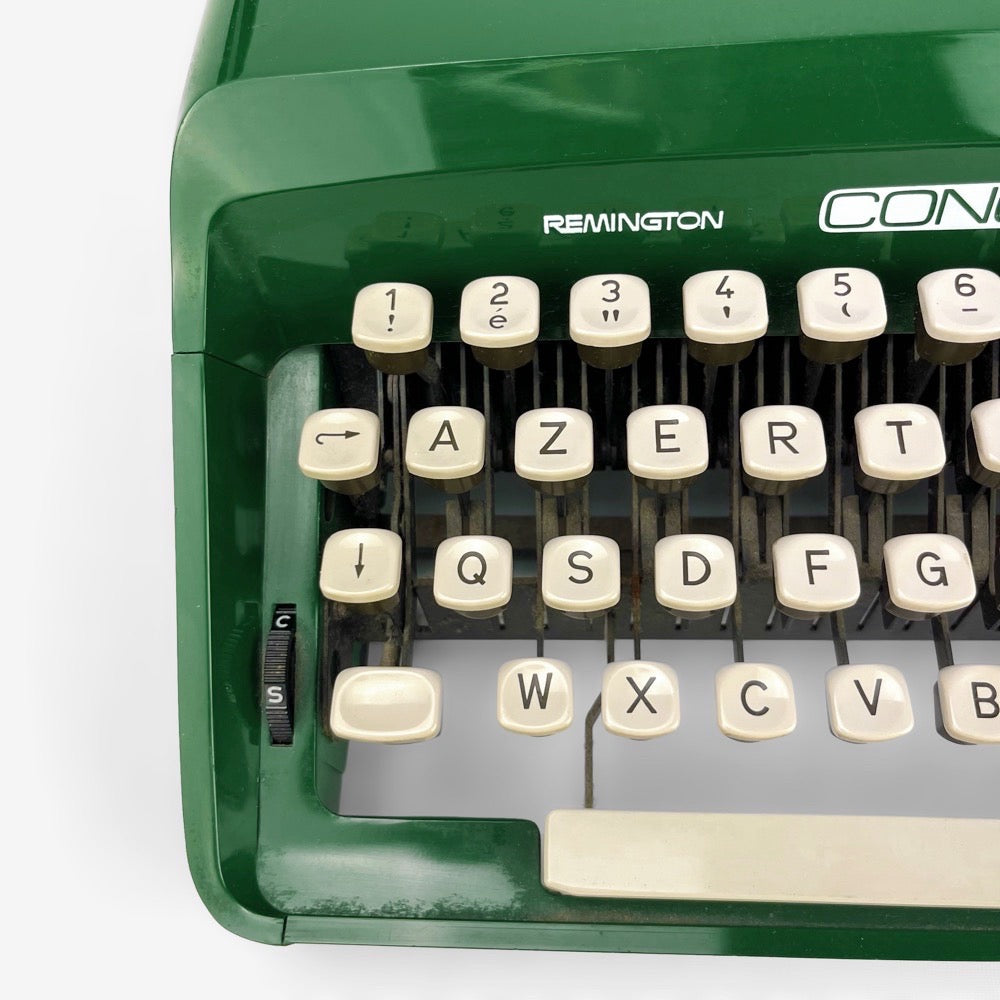 Machine à écrire Remington Concord vert anglais