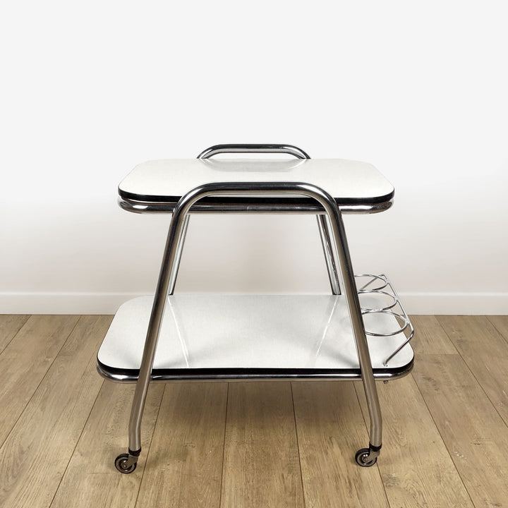 Desserte vintage chrome et Formica années 60