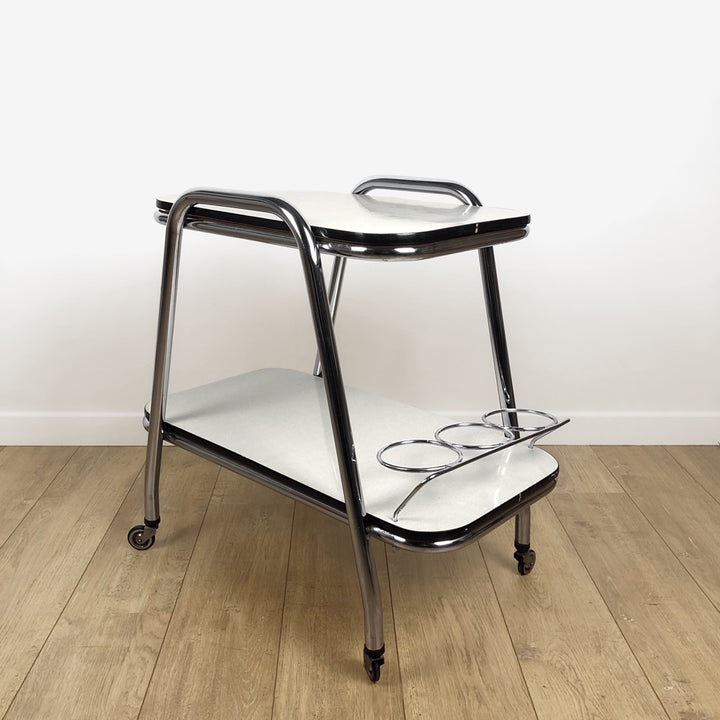 Desserte vintage chrome et Formica années 60