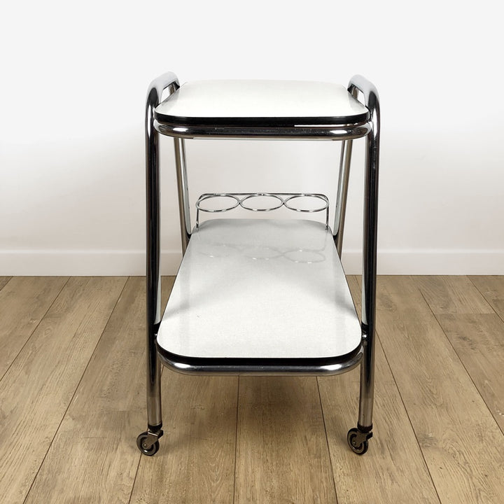 Desserte vintage chrome et Formica années 60